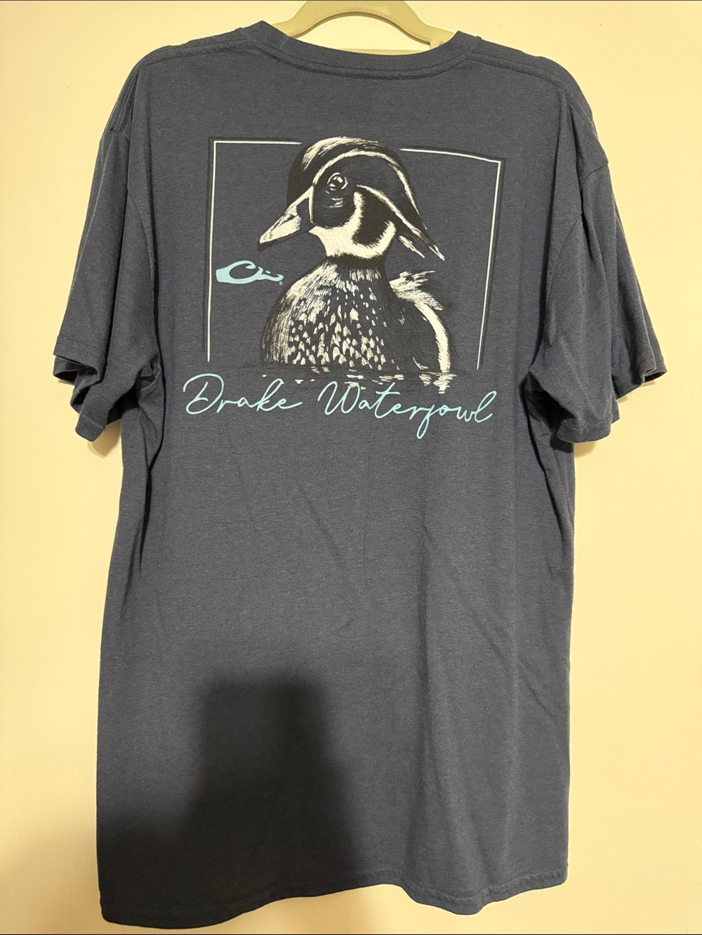 Drake Waterfowl Short Sleeve Graphic Tee - Slate Blue Duck Print